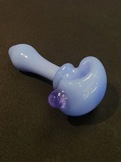 Blue swirl 14mm glass bowl