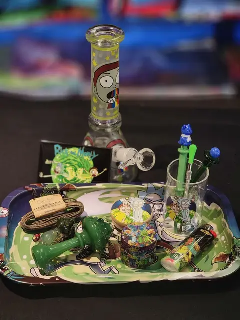 Character glass piece on the shelf